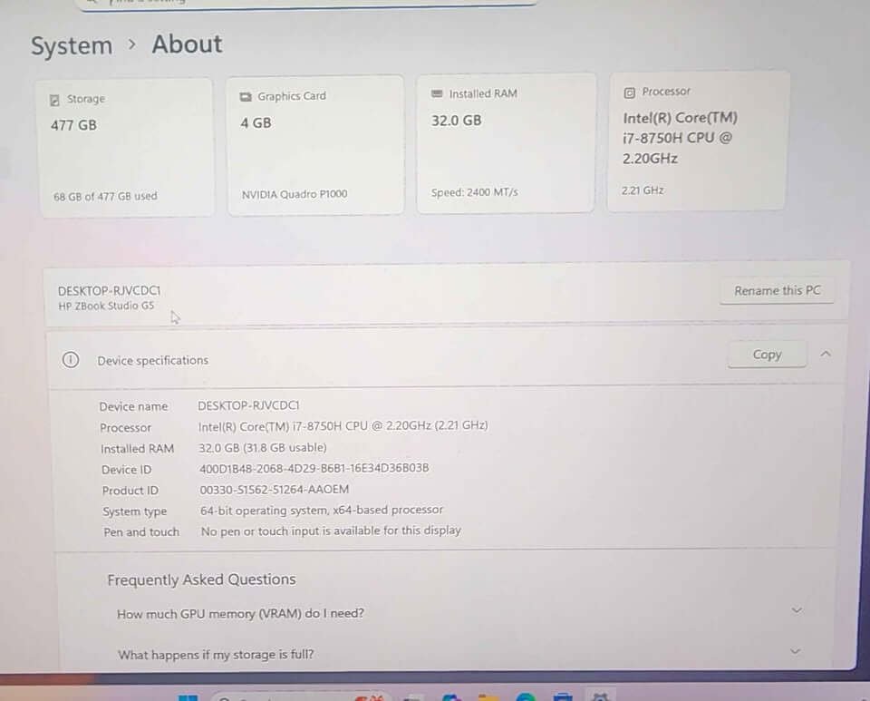 hp zbook studio g5 hp zbook studio g5