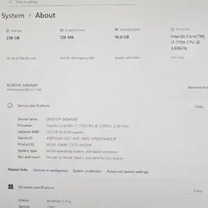 hp elitedesk 800 g3 twr desktop