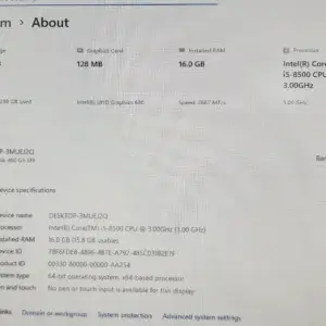 hp prodesk 400 g5 sff desktop