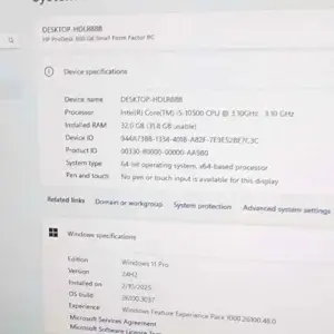 hp prodesk 600 g6 sff desktop